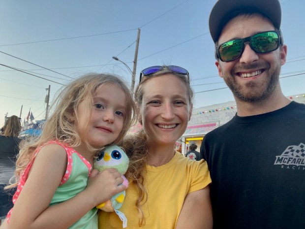 Family picture at the fair