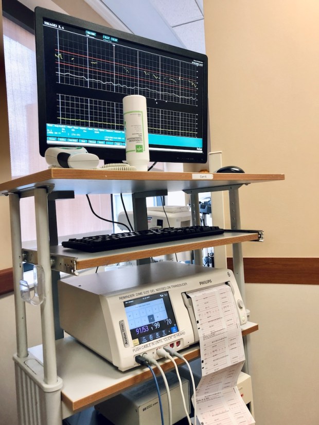 Hospital fetal heart tone monitor