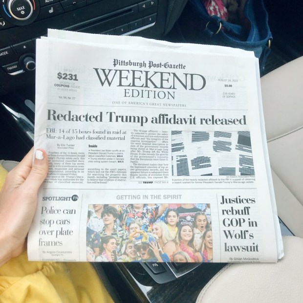 Pittsburgh Post Gazette Weekend Edition