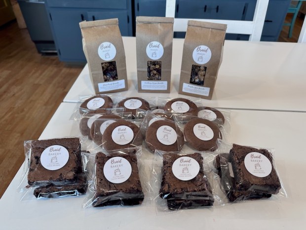 Braid Bakery Etsy order of granola and gluten free brownies and cookies