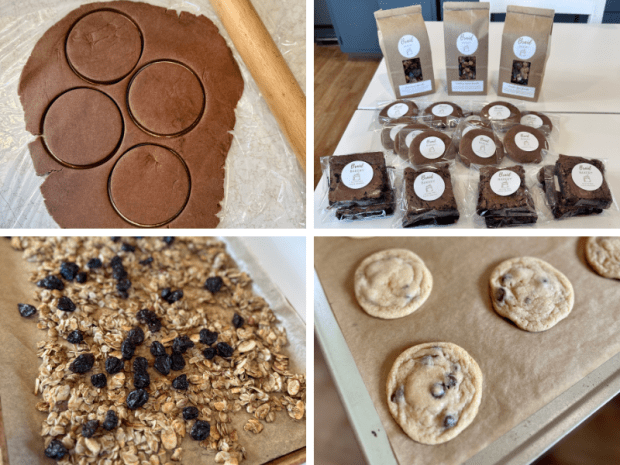 Cookies, granola, and brownies