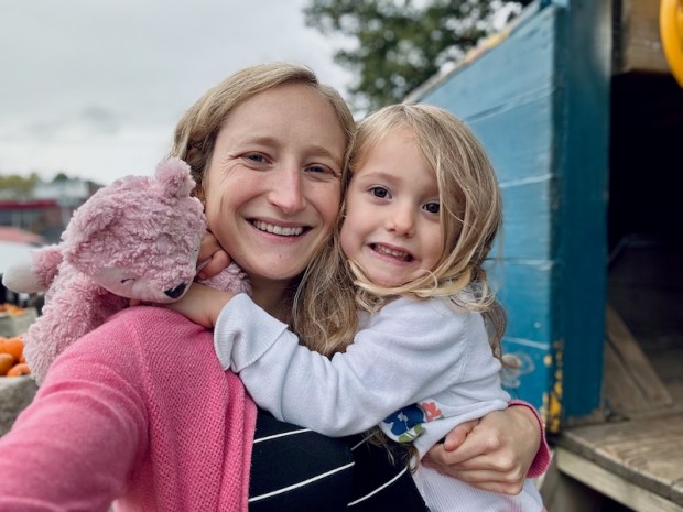 Mom and daughter selfie