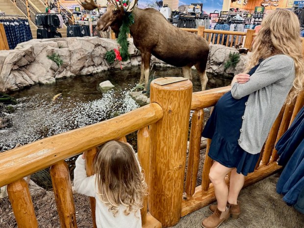 Mom and daughter at Cabelas in Wheeling, WV