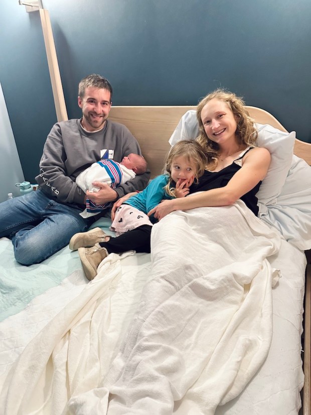 Family of four picture at The Midwife Center in Pittsburgh