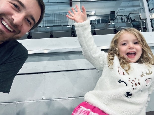 Father and daughter selfie