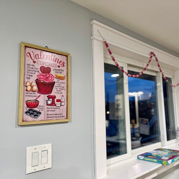 Valentine's Day Cupcake wall art