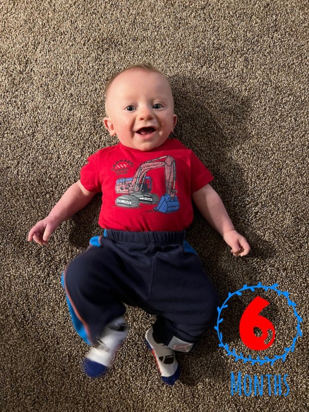 Six month old baby boy