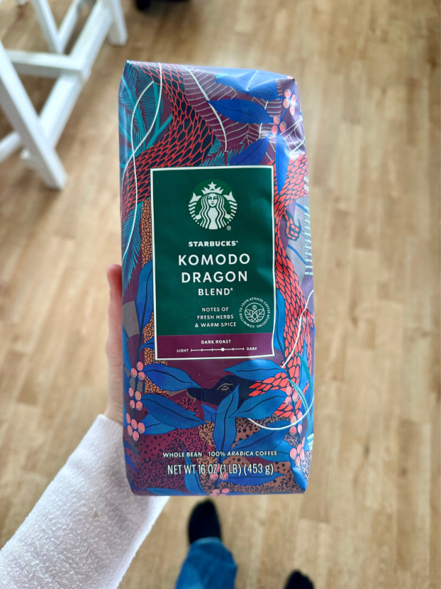 Komodo dragon blend coffee from Starbucks