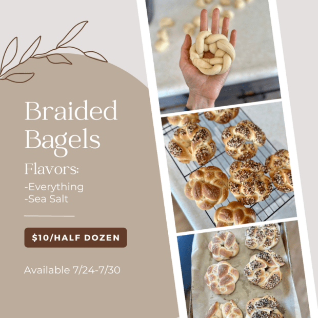 Braided bagels