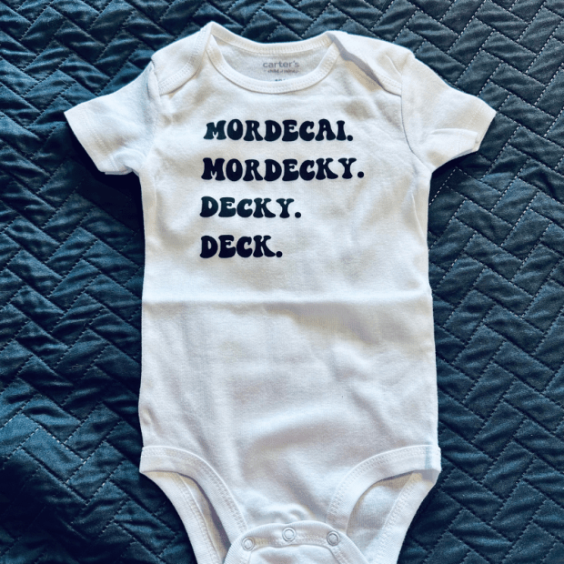 Baby nickname onesie