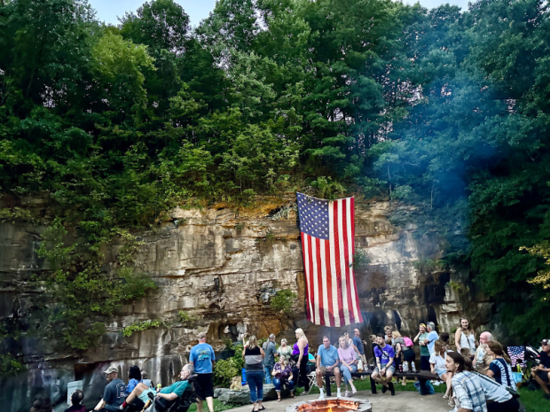 American Flag at Panhandle Trail