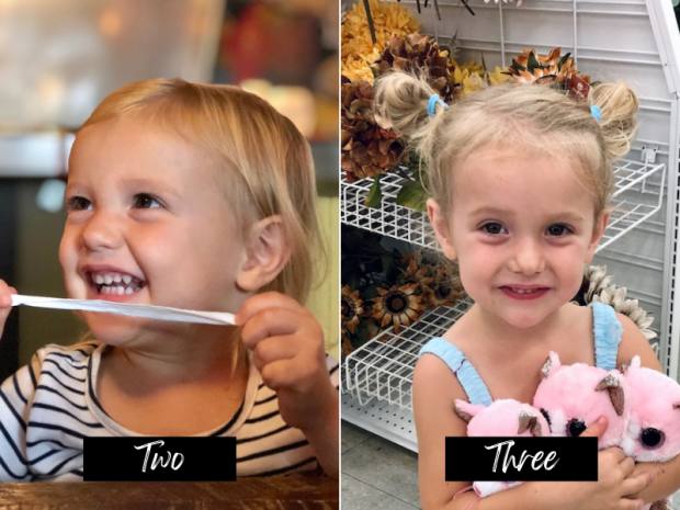 Two and three year old