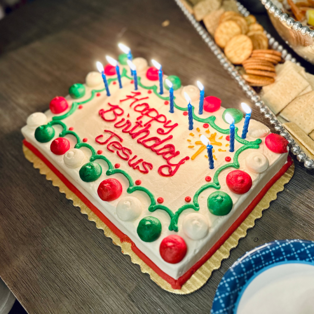 Happy birthday Jesus cake