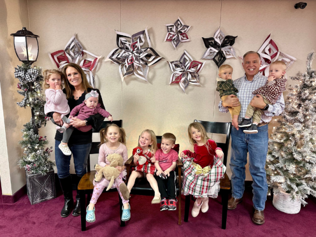 Grandparents with eight grandkids