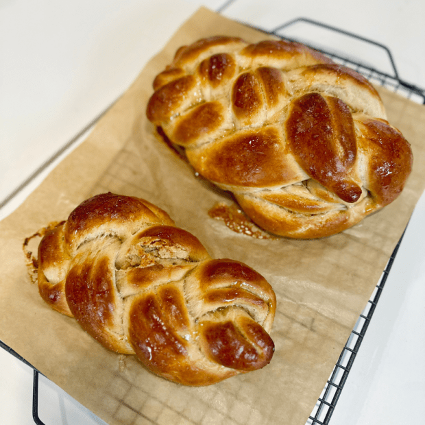 Peanut butter and honey challah