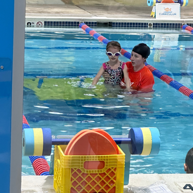 Girl at Goldfish Swim School