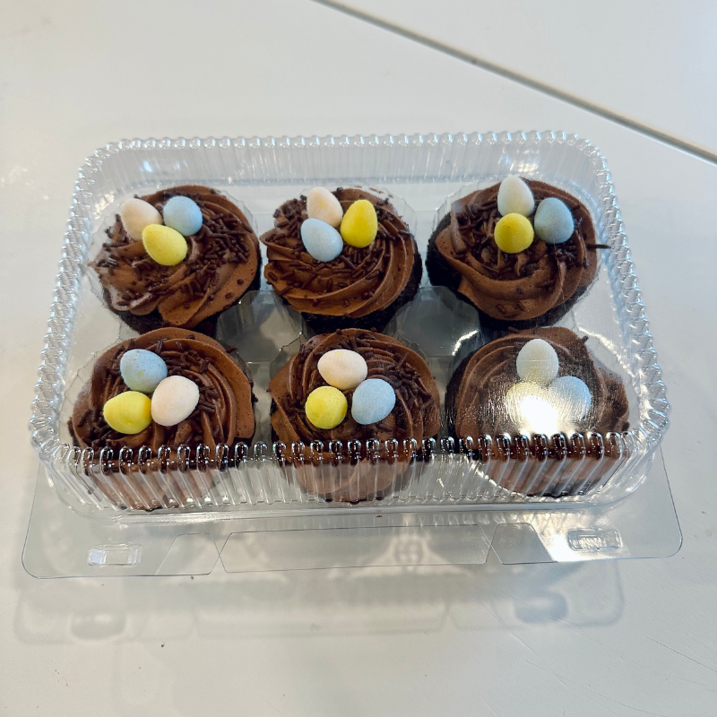 Birds nest cupcakes for Easter