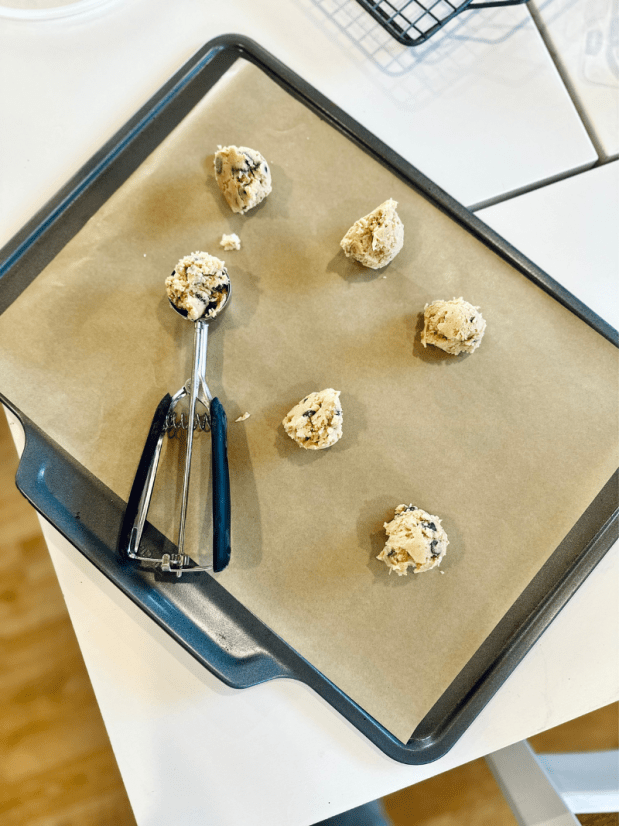 Chocolate chip pretzel cookie dough