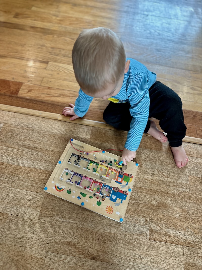 Magnetic Montessori maze