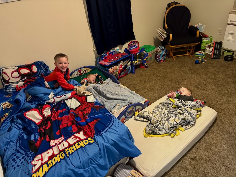 Boy sleepover