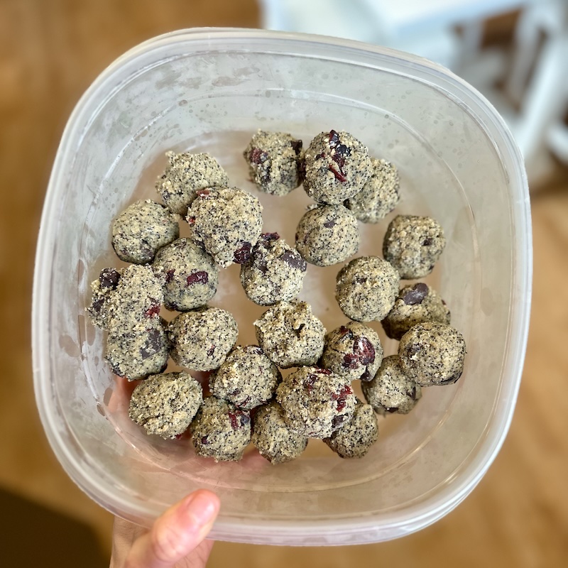 Rye Cranberry Chocolate Chunk Cookie Dough