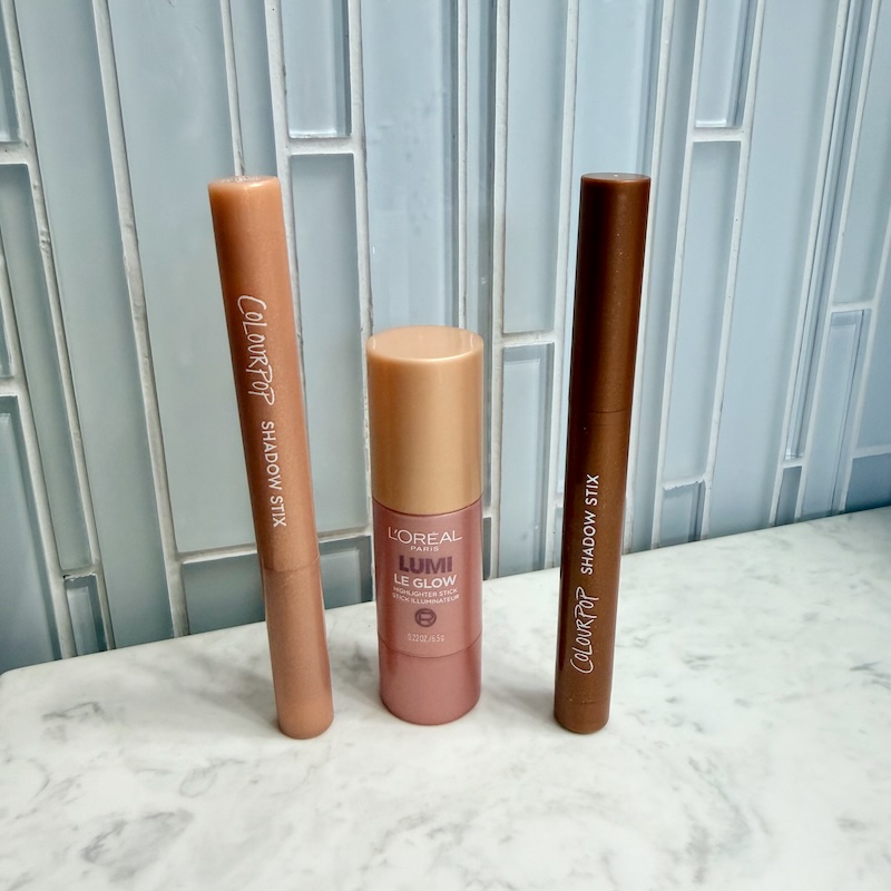 L'Oreal Lumi Glow Highlighter and ColourPop Shadow Stix