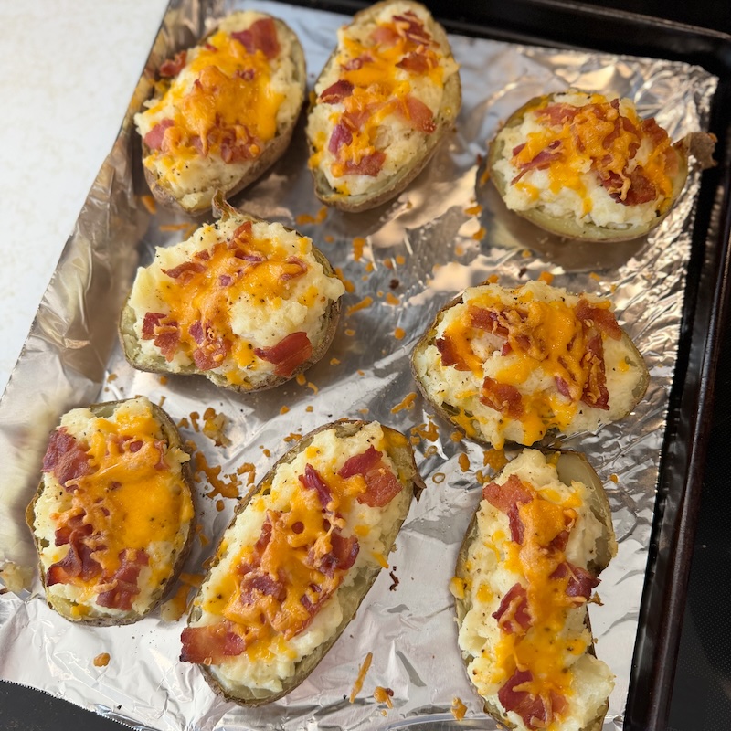 Twice baked potatoes