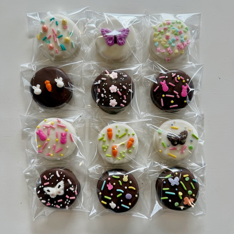 Easter chocolate covered Oreos