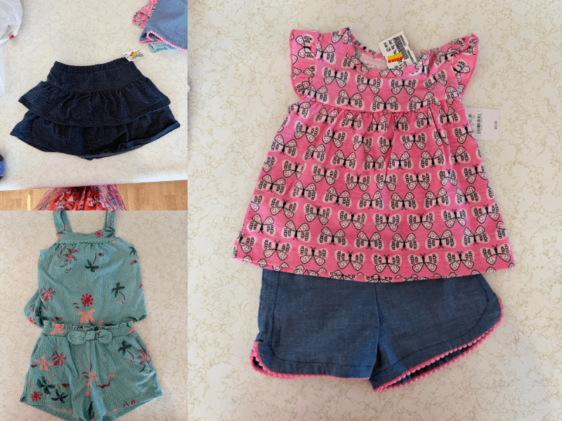 Thrifted baby clothes