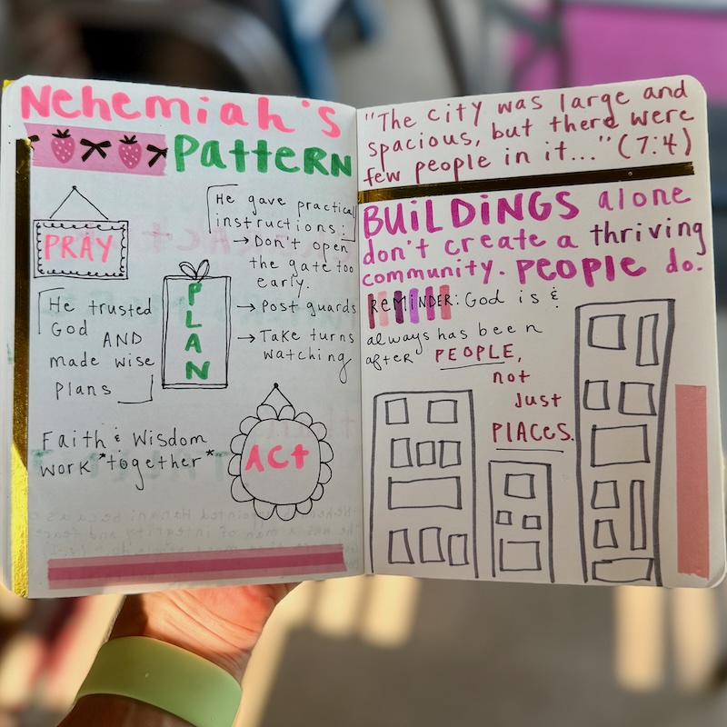 Nehemiah Bible journaling