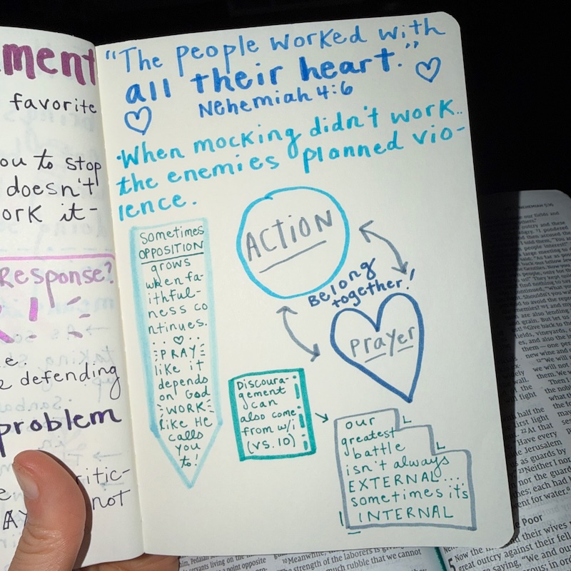 Nehemiah Bible journaling