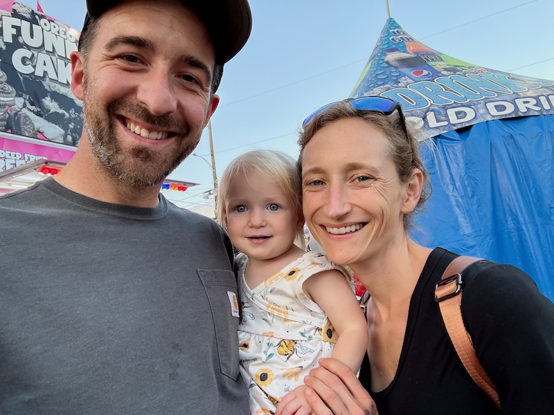 Parents with toddler girl