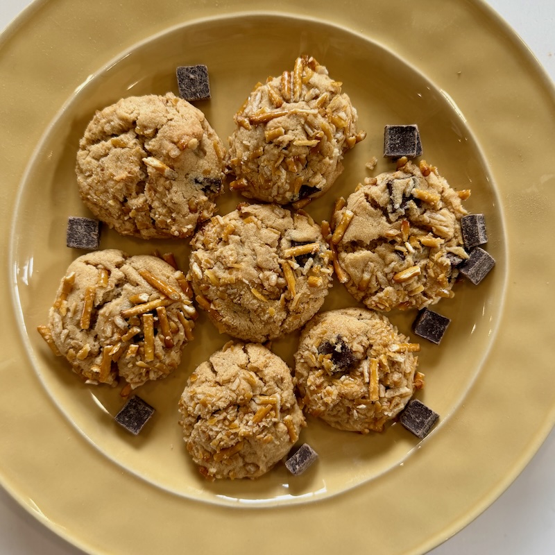 Peanut butter pretzel and chocolate chunk cookies