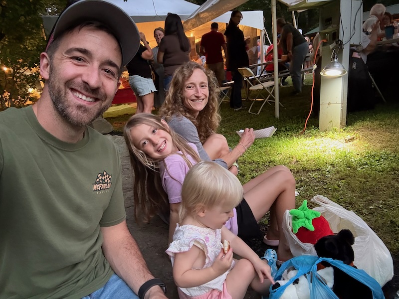 Family photo at Rock the Quarry