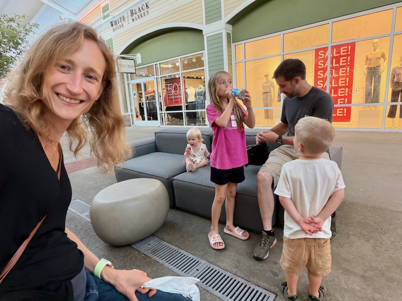 Family at Tanger Outlets