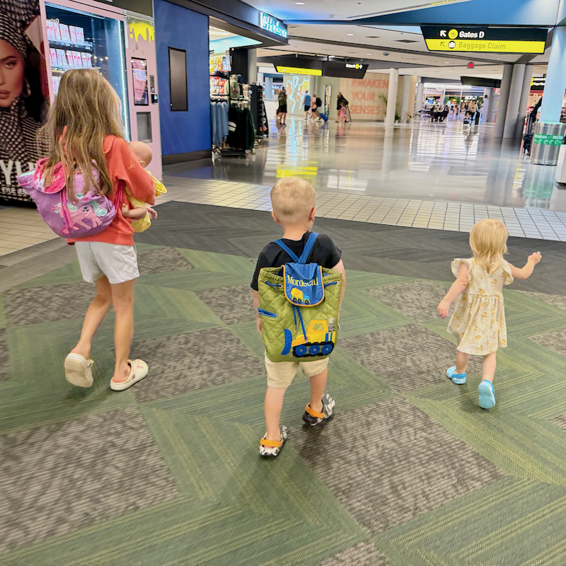 Kids in Pittsburgh Airport