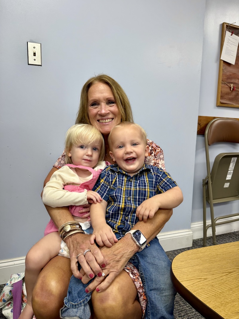 Grandma with grandbabies